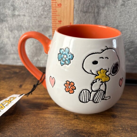 Peanuts Snoopy Stoneware Mug 20 Oz Woodstock Mothers Baby - Picture 6 of 6